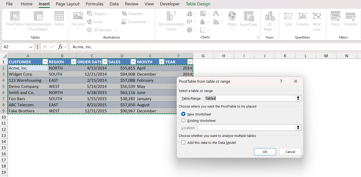 Cannot group that selection in an Excel Pivot Table - SOLUTION! | MyExcelOnline