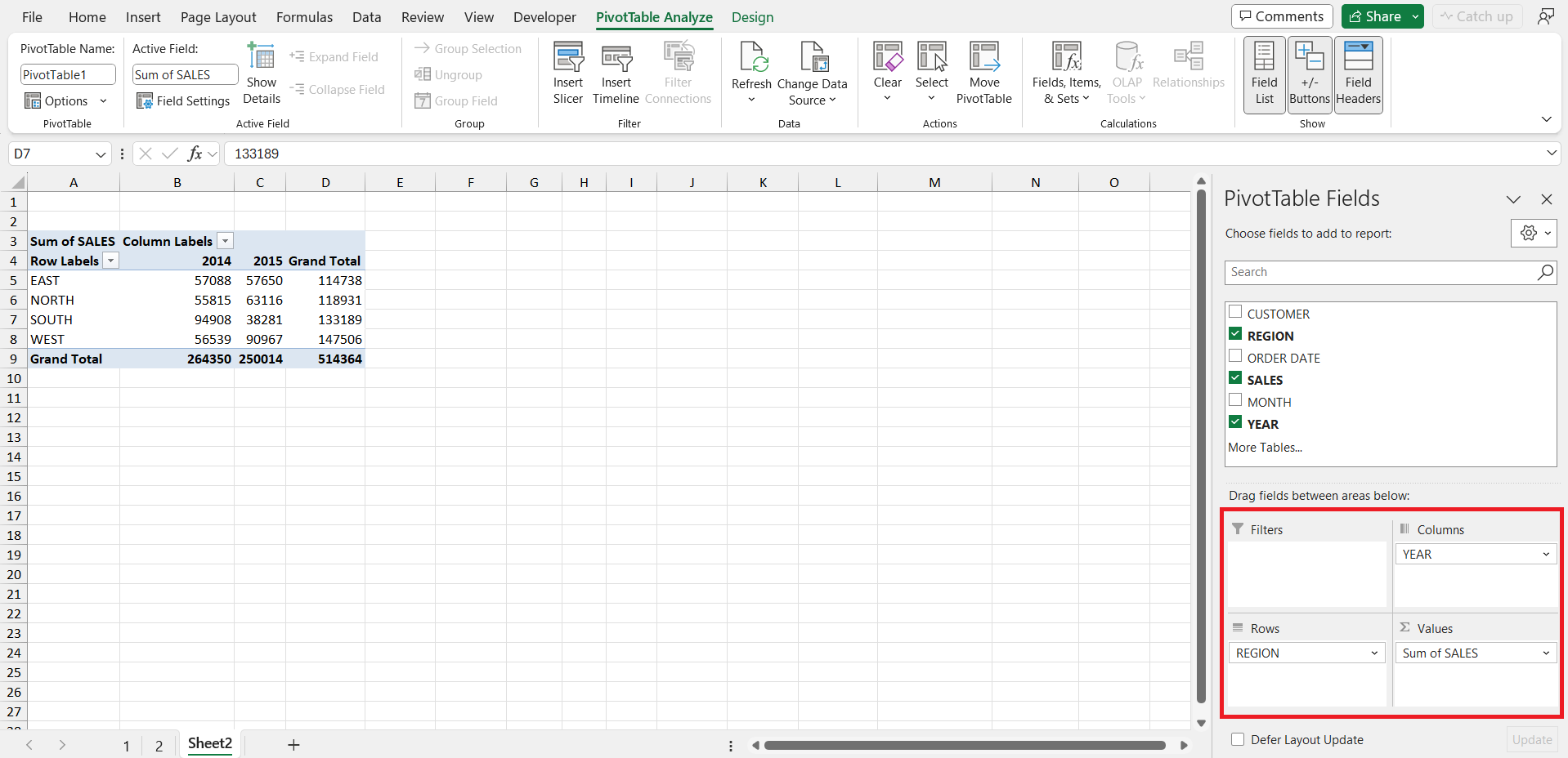 Types of Tables in Excel