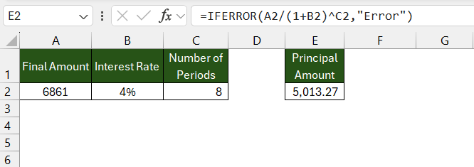 Reverse Percentage Calculator