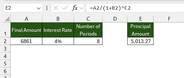 Reverse Percentage Calculator