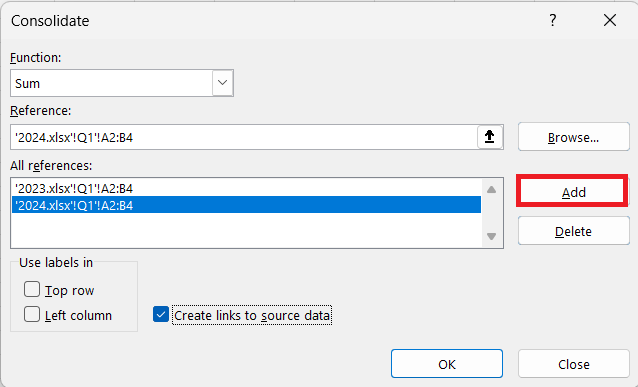 Merge Multiple Excel Files