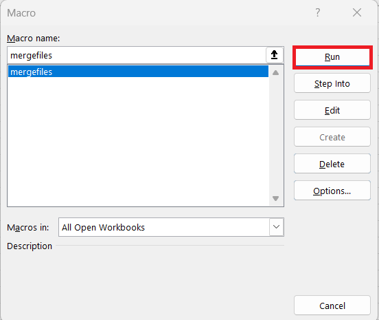 Merge Multiple Excel Files