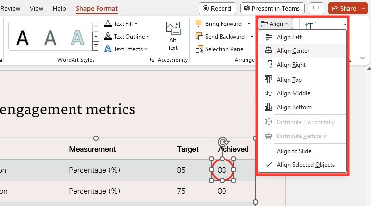 Circle key points in Powerpoint