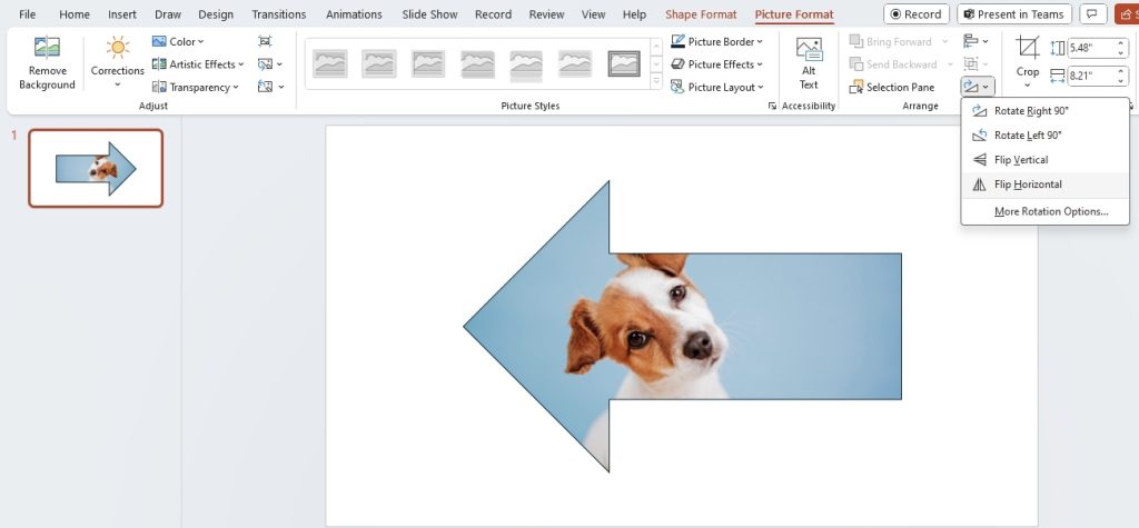 Rotate & Flip PowerPoint Images
