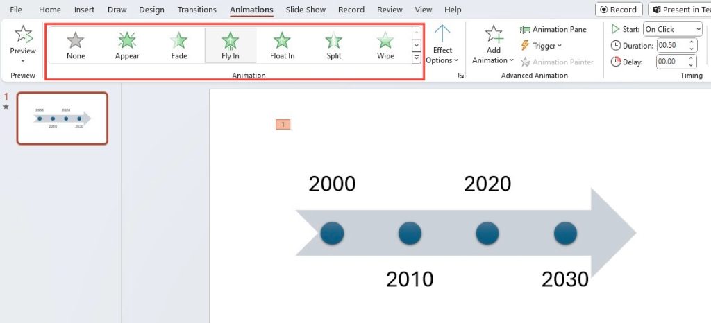 Timelines in powerpoint