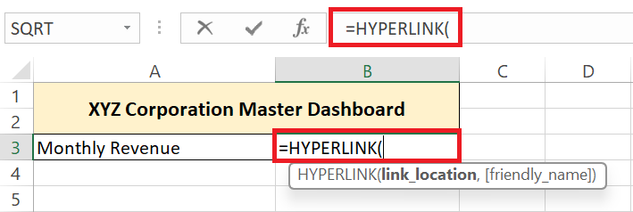 Hyperlink in Excel