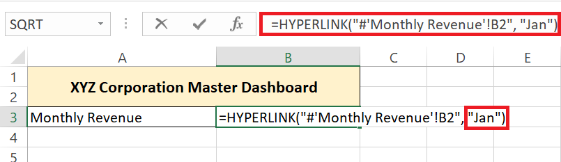 Hyperlink in Excel