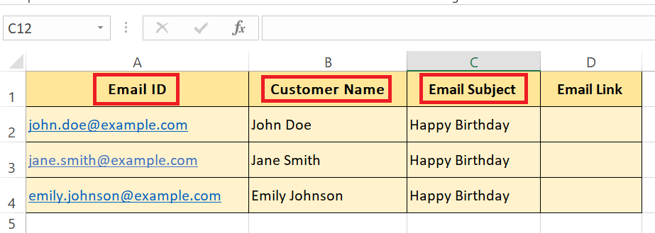 Hyperlink in Excel