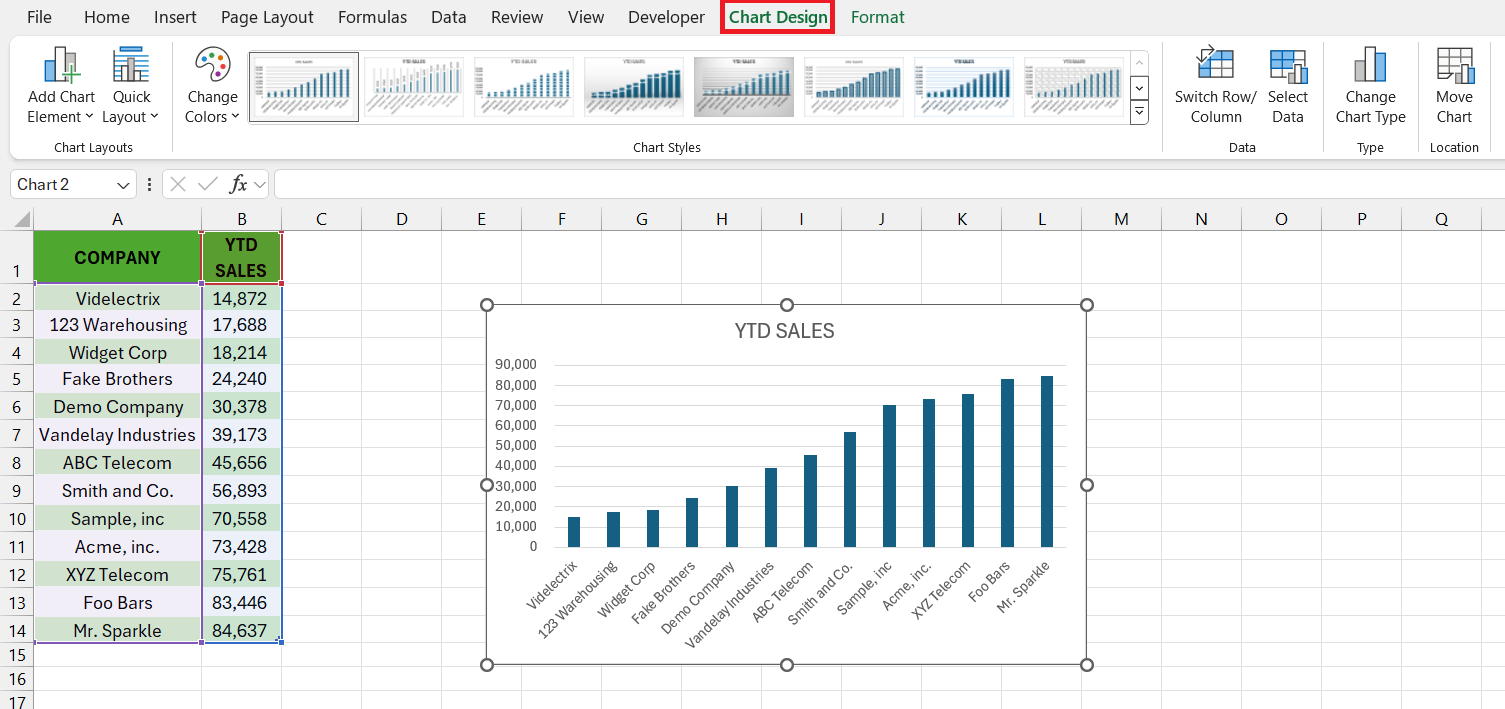 How to add Axis Labels in Excel