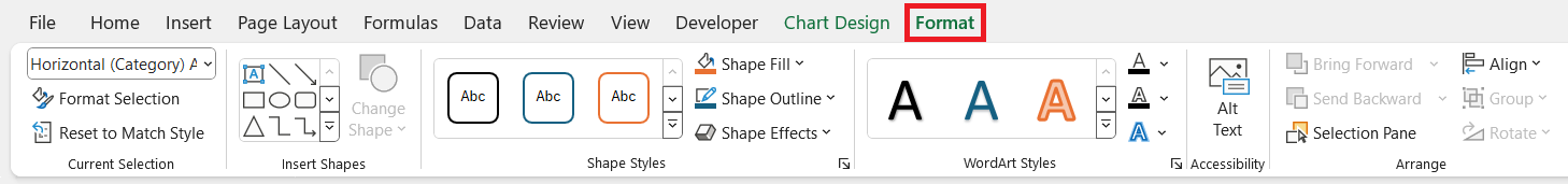 How to add Axis Labels in Excel
