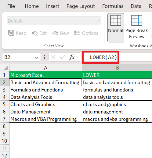 excel capitalize first letter