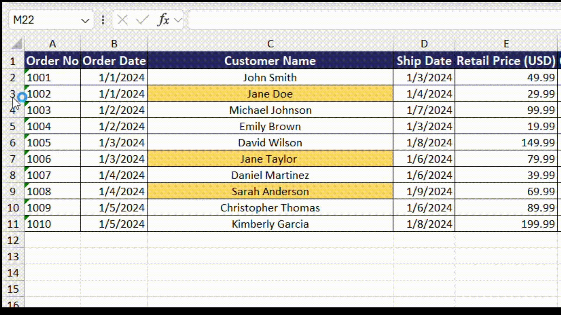 How to Delete Rows in Excel