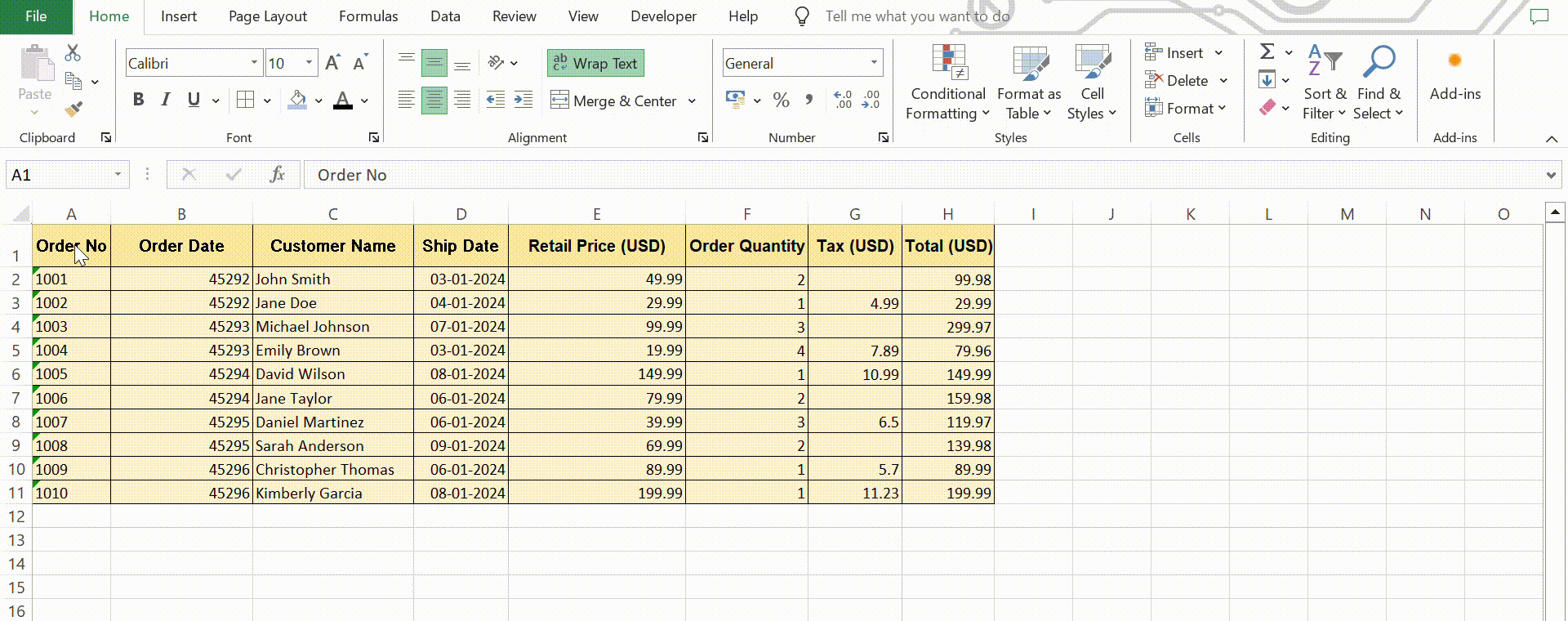 How to Delete Rows in Excel