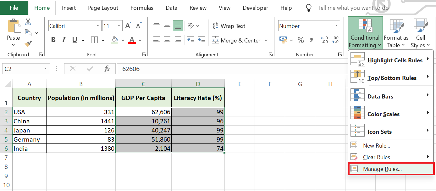 Excel Icon Sets