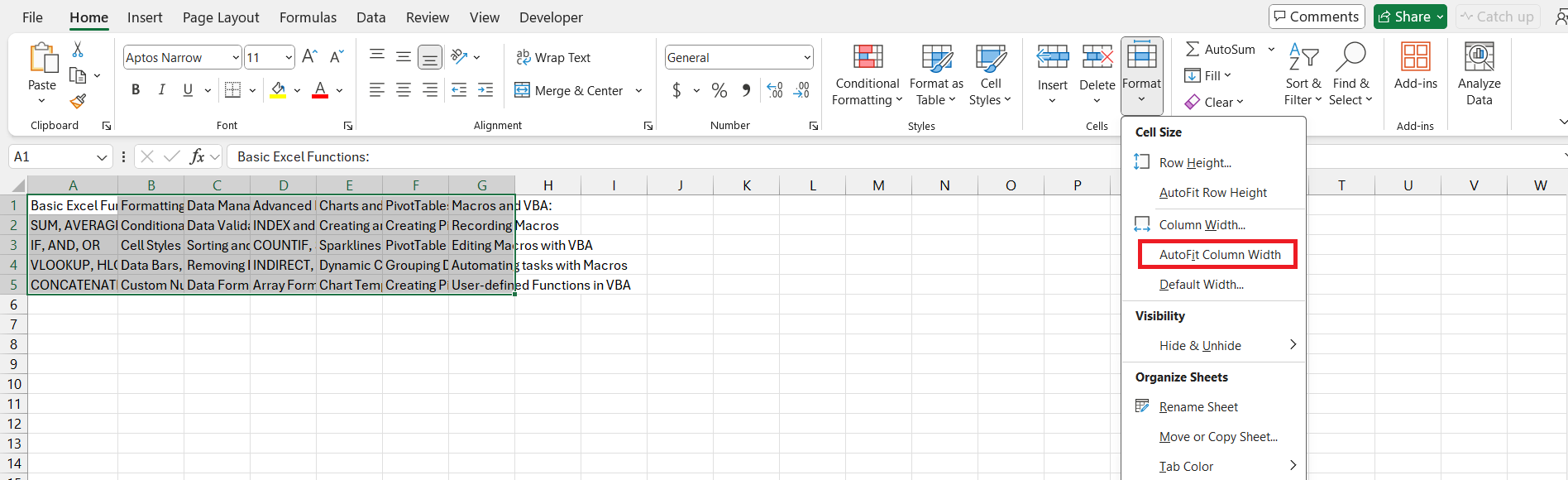 How to Make Cells Bigger in Excel