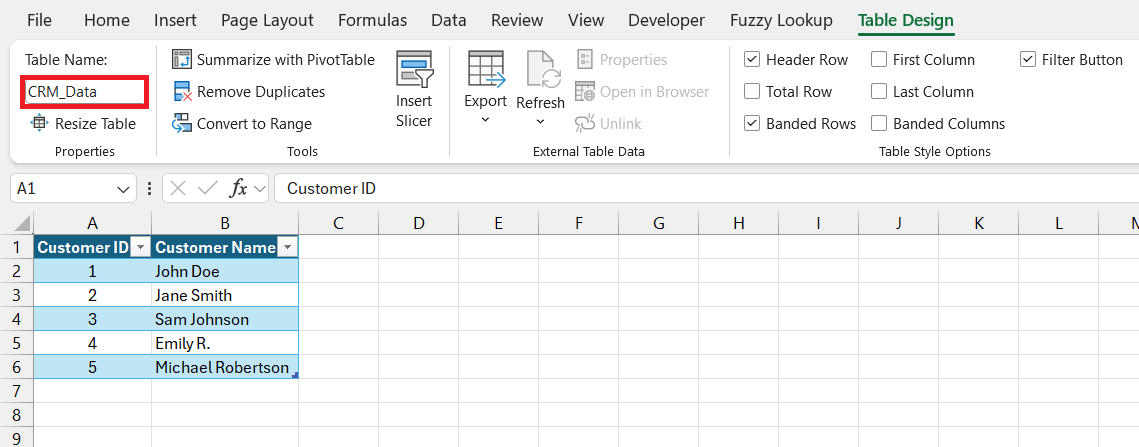 Excel Fuzzy Lookup