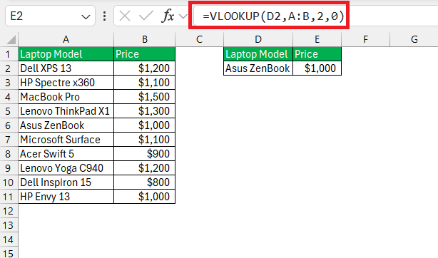 VLOOKUP and IF in Excel