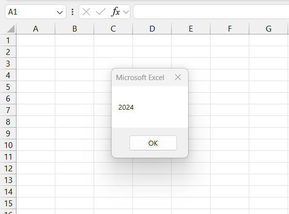 DATEPART in excel vba