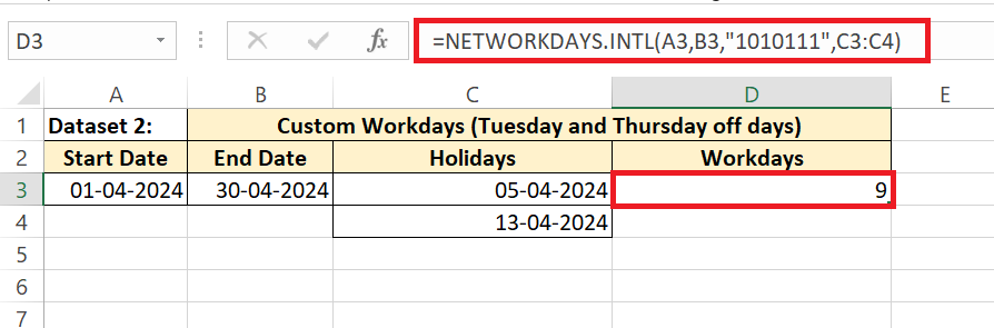 How to calculate days between dates in Excel