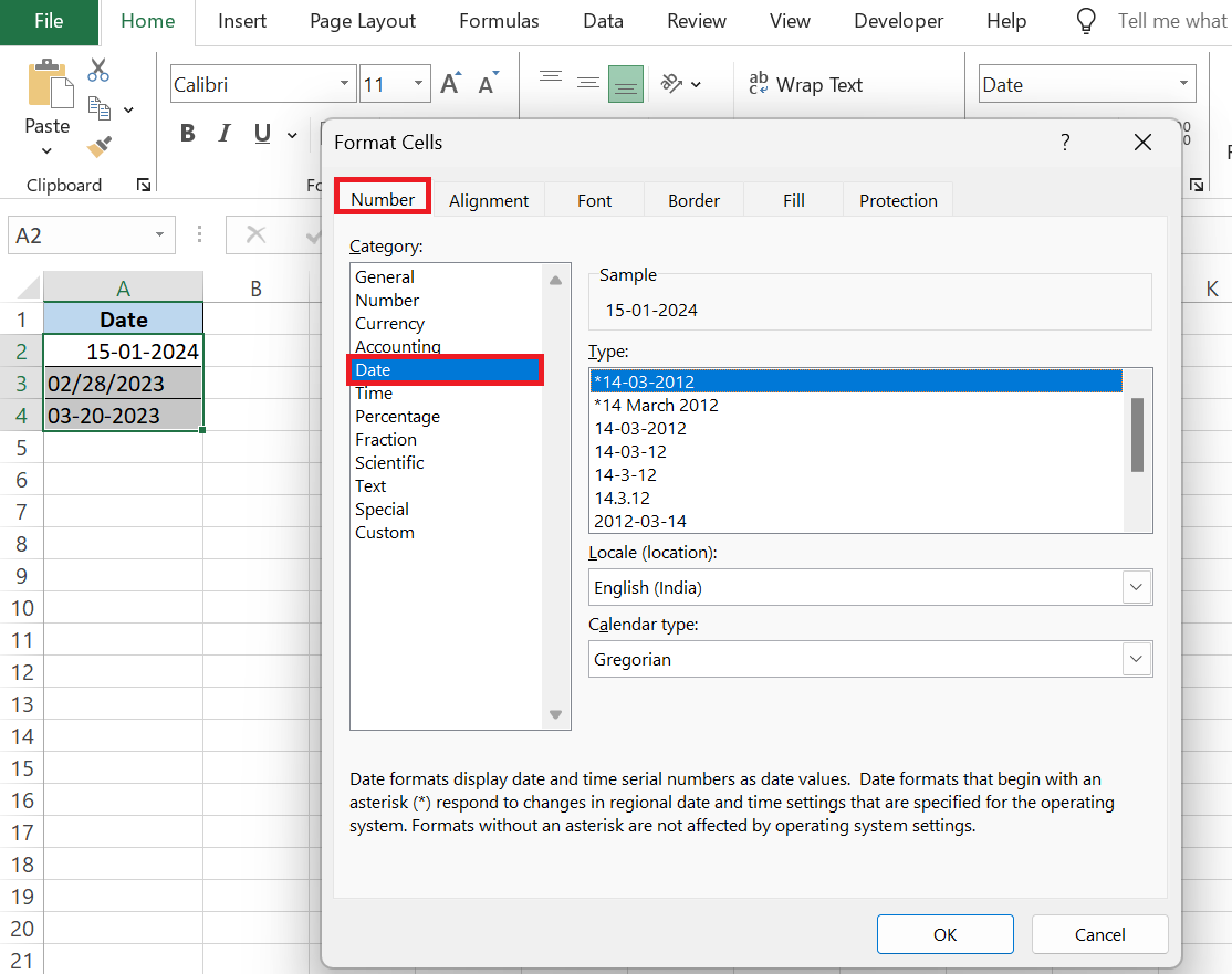 How to calculate days between dates in Excel