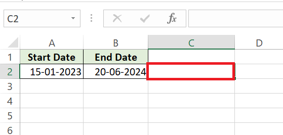 How to calculate days between dates in Excel