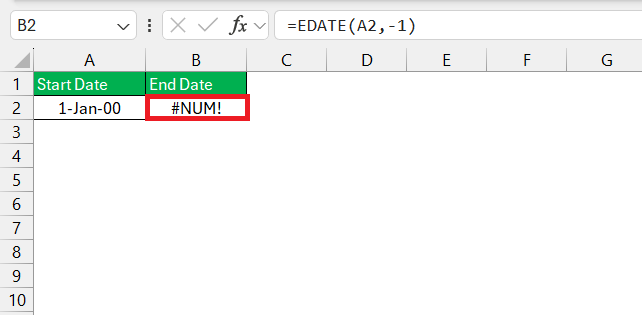 EDATE formula in Excel