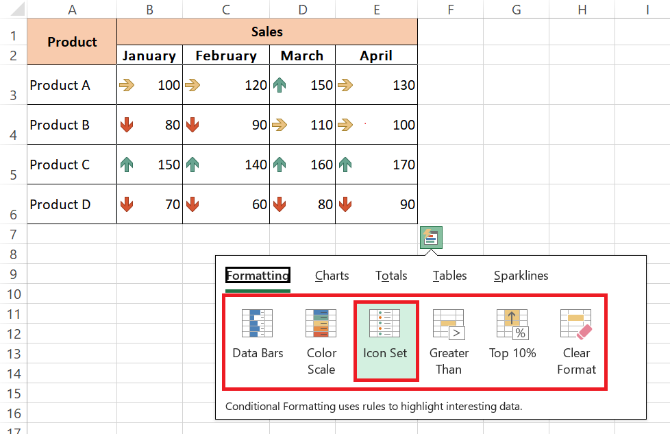 quick analysis tool excel