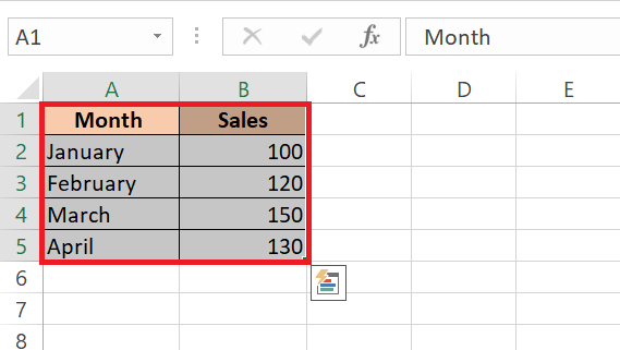 quick analysis tool excel