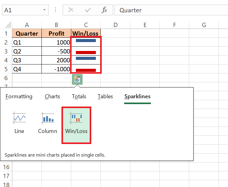 quick analysis tool excel