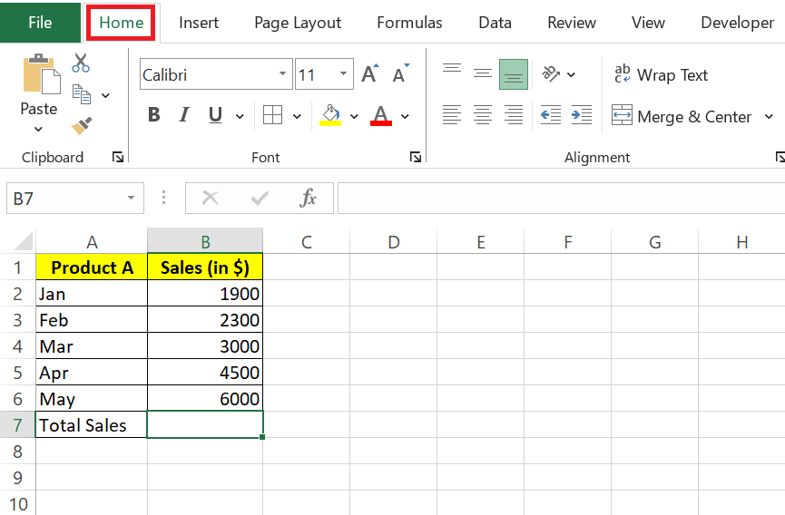 autosum in excel