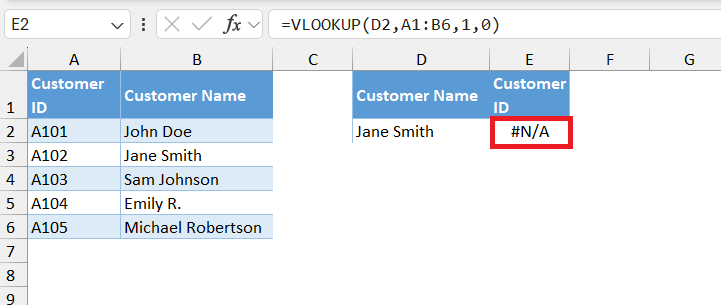 Fix VLOOKUP Errors