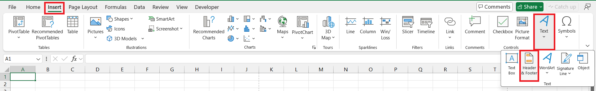 insert logo in Excel