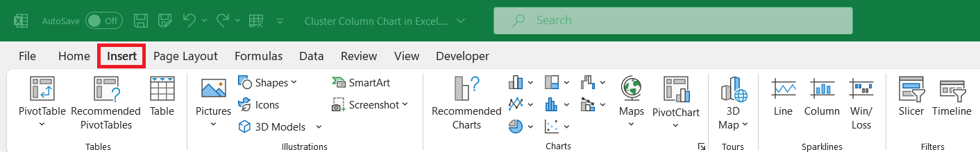 Clustered Column Chart