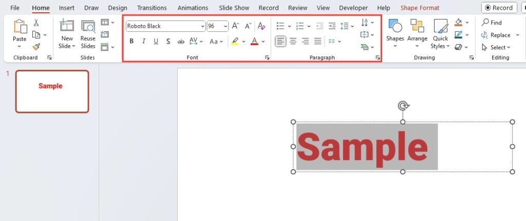 Fonts in PowerPoint