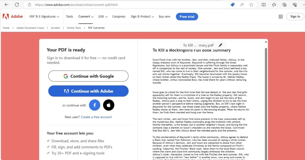 Word files to pdf