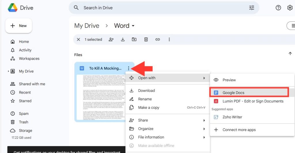Word files to pdf