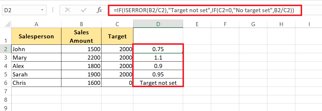 IF Function with Multiple Conditions