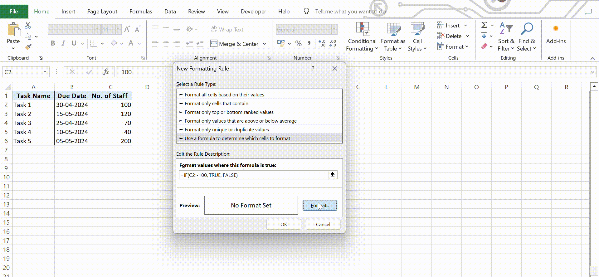 IF Function with Multiple Conditions