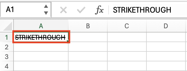 mac strikethrough