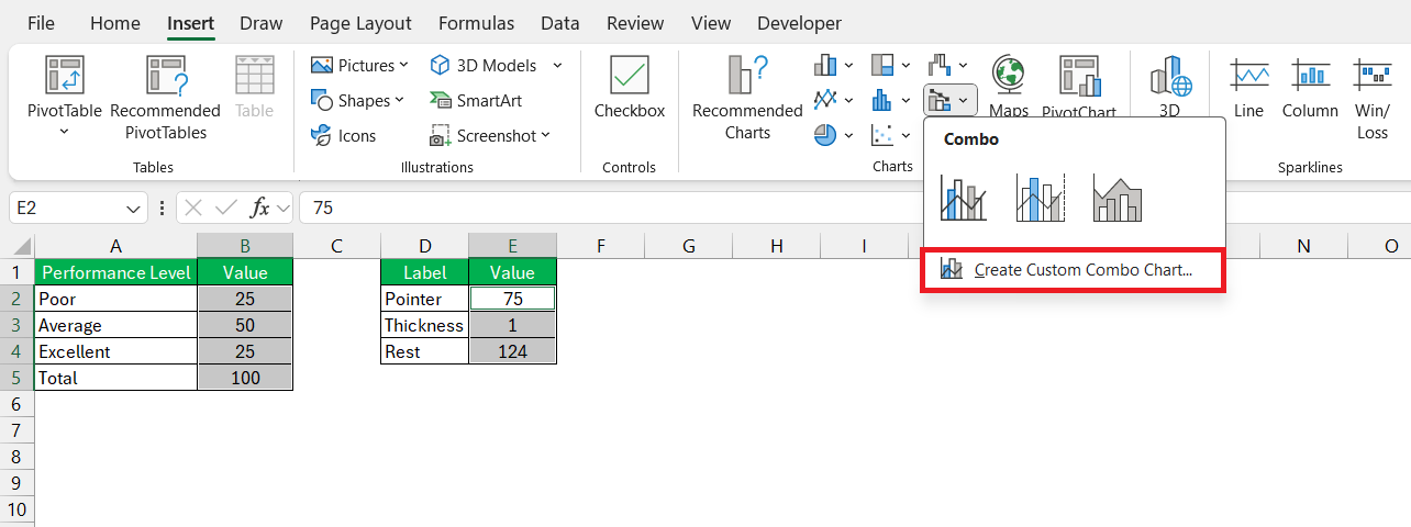 Gauge Chart in Excel