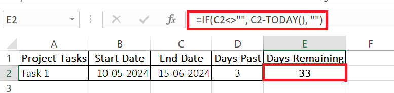 days since or until date