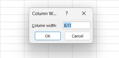 how to adjust column width in excel