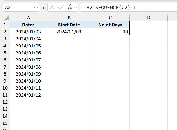 how to autofill dates in excel