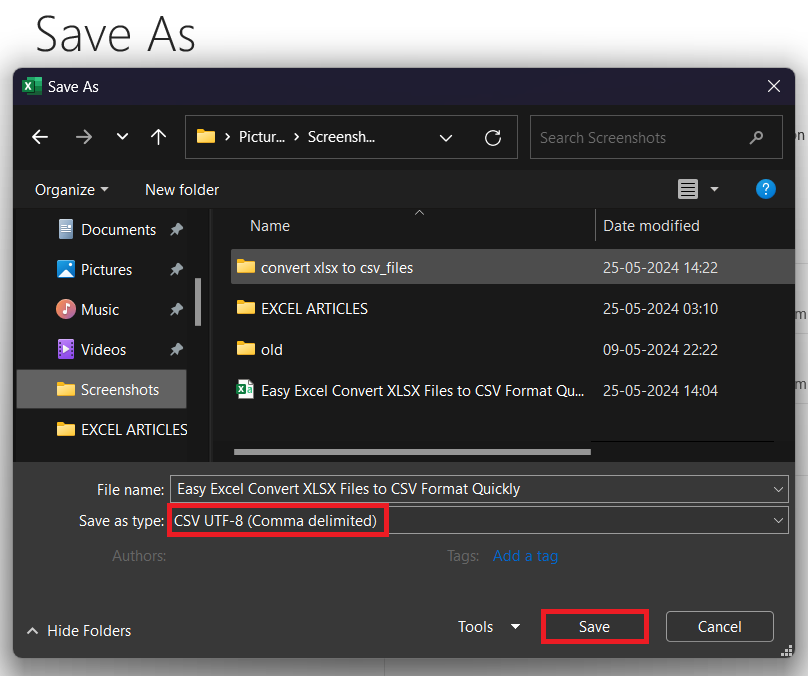 XLSX to CSV