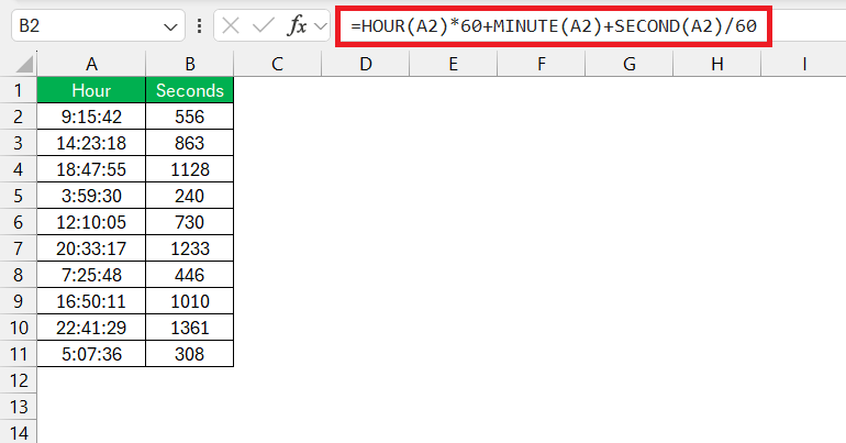 Convert Minutes to Seconds
