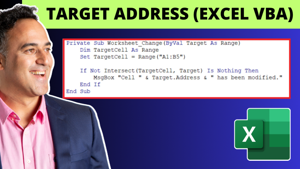Target Address in Excel VBA
