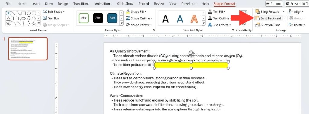 Text Highlighting in PowerPoint