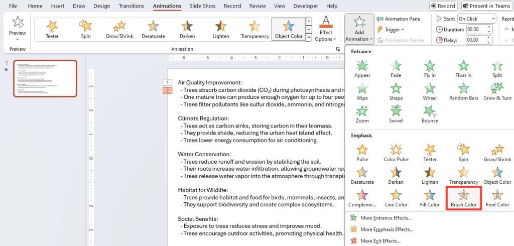 Text Highlighting in PowerPoint