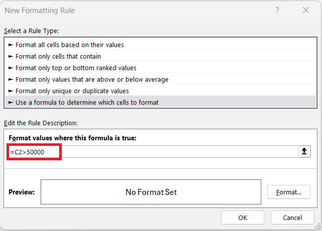 Conditional Format Based on Another Cell