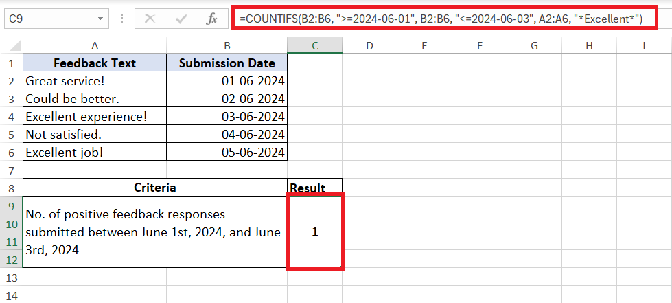 Countif Not Blank
